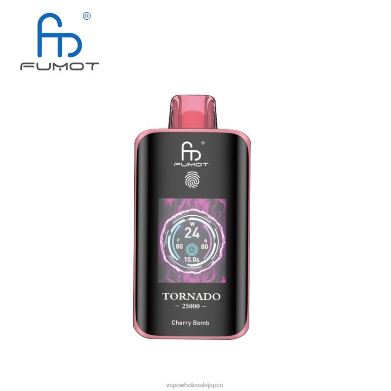 Fumot Tornado 25000 使い捨て電子タバコ チェリーボム ZB04P4 電子タバコ コンビニ