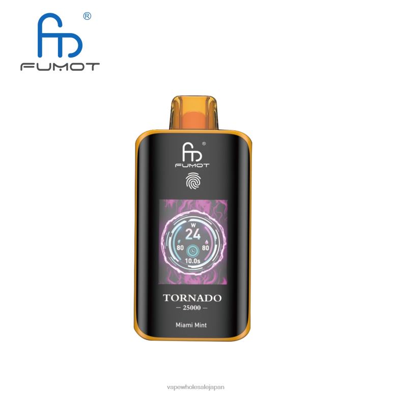 Fumot Tornado 25000 使い捨て電子タバコ マイアミミント ZB04P8 電子タバコ グロー