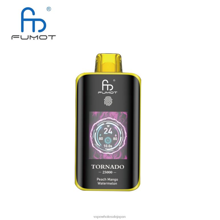 Fumot Tornado 25000 使い捨て電子タバコ ピーチ・マンゴー・スイカ ZB04P9 電子タバコ アイコス
