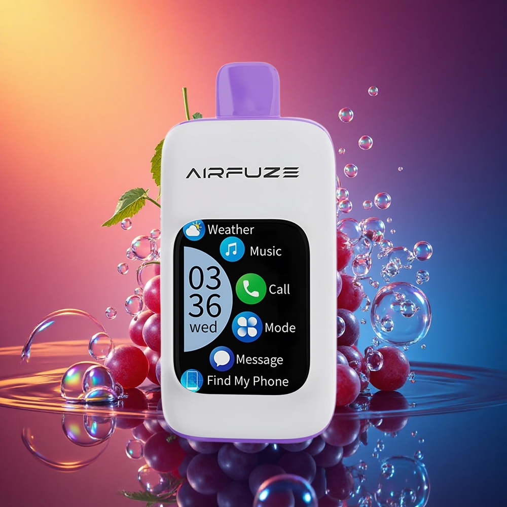 AirFuze Smart Pro 40000 グレープバースト 900mAh リチャージャブル 2% ニコチン