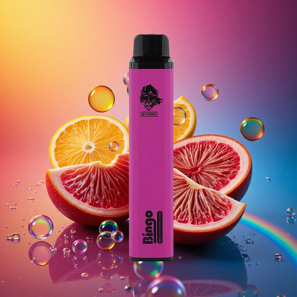 Aivono Aim Bingo 4000 オレンジパッションフルーツグアバ 1000mAh 10mL 5%ニコチン