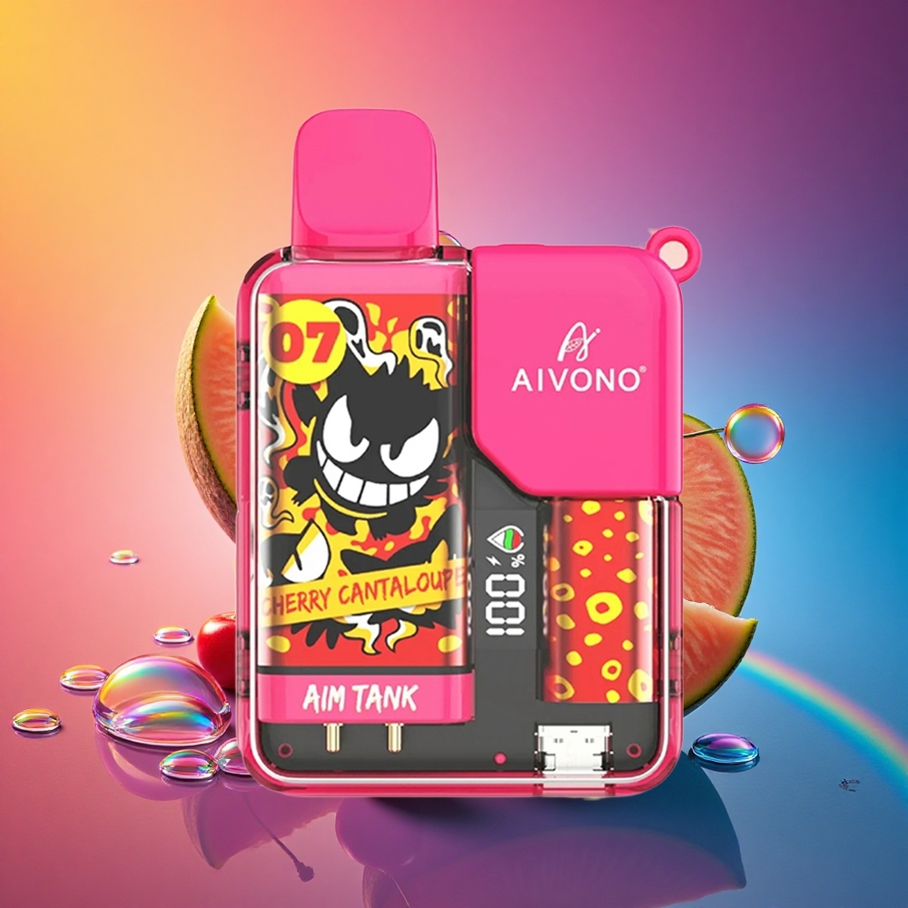 Aivono Aim Tank 9500 チェリーカンタロープ 18ml 650mAh