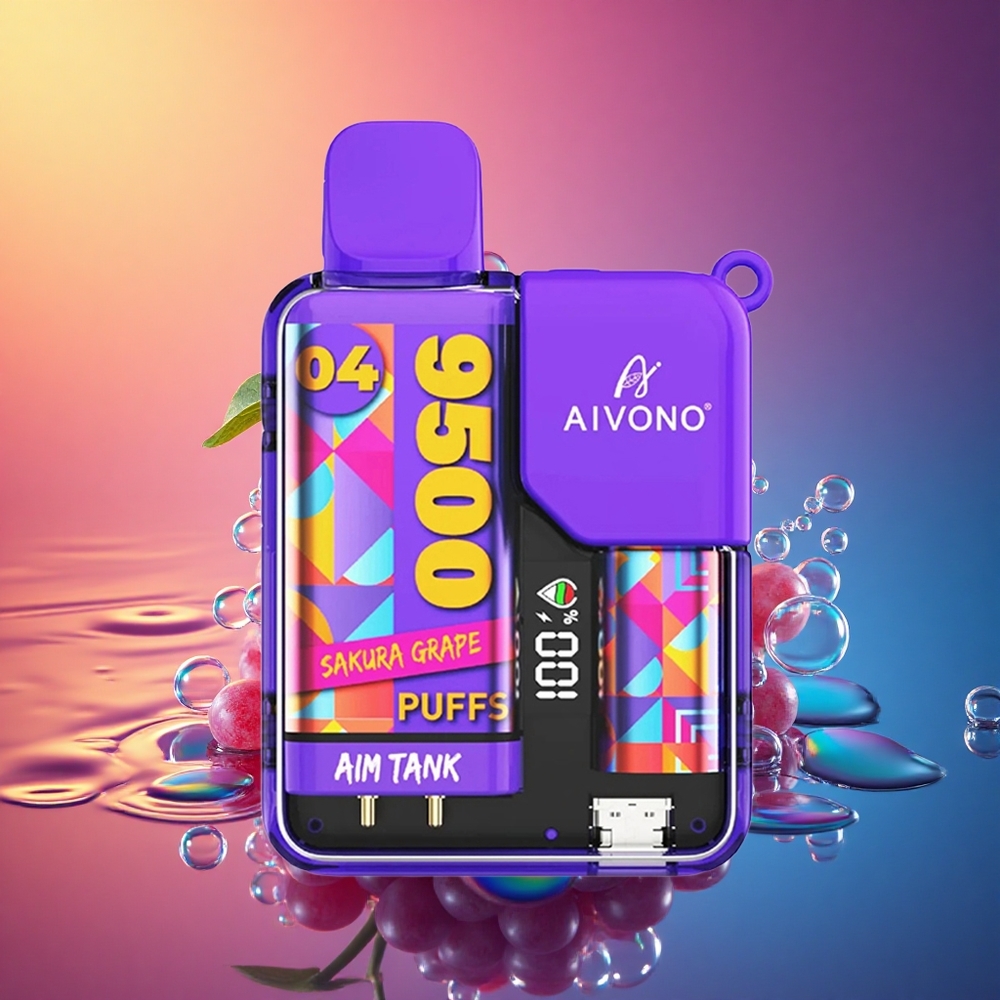 Aivono Aim Tank 9500 桜ぶどう 650mAh 3%ニコチン