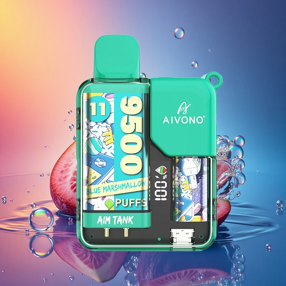 Aivono Aim Tank 9500 青い綿菓子 650mAh 5%ニコチン