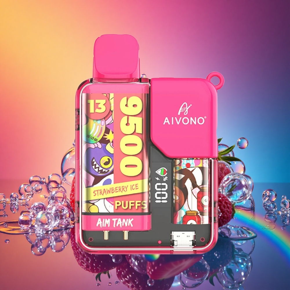 Aivono Aim Tank 9500 いちごアイス 650mAh 5%ニコチン