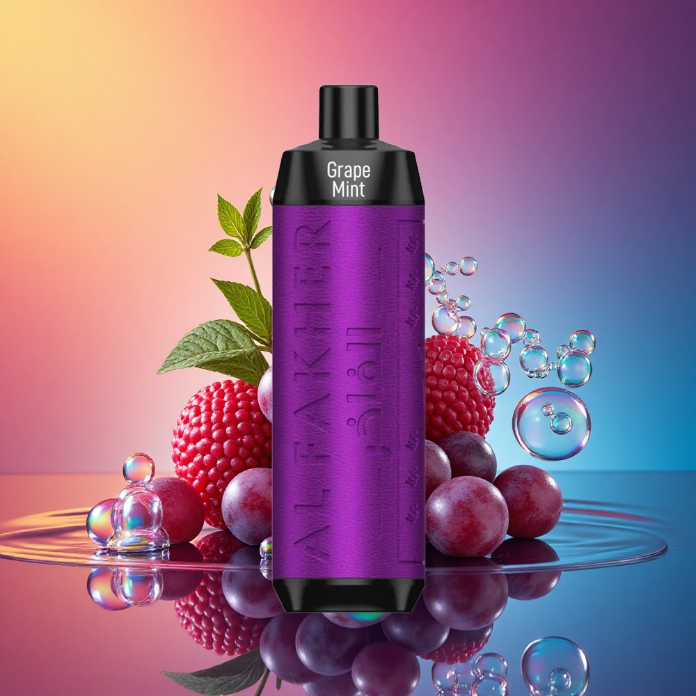 Al Fakher Crown Bar 8000 Crystal グレープミント600mAh18mlニコチン