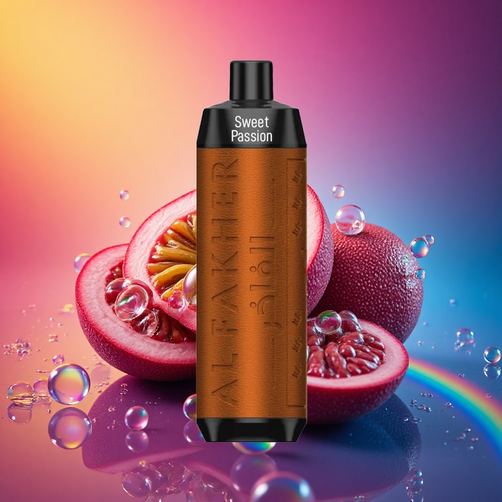 Al Fakher Crown Bar 8000 Crystal スイートパッションフルーツ 600mAh 18ml ニコチン5mg