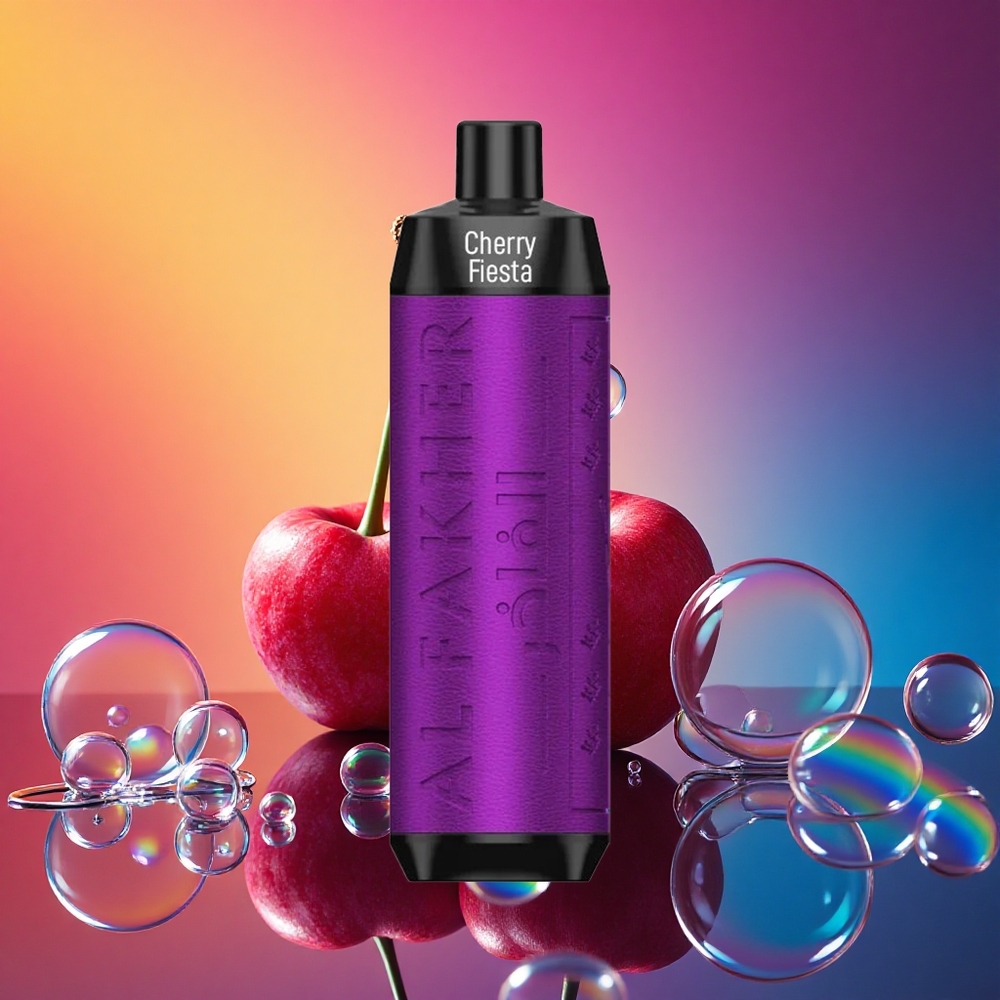 Al Fakher Crown Bar 8000 Crystal チェリー・フィエスタ・600mAh・5mgニコチン